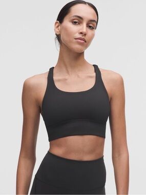 Lululemon Black Longline Energy Sports Bra 6
